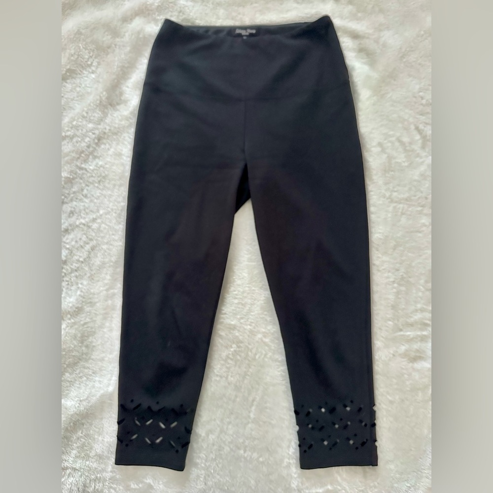 Athena Marie Women Black Leggings size Small petite PS